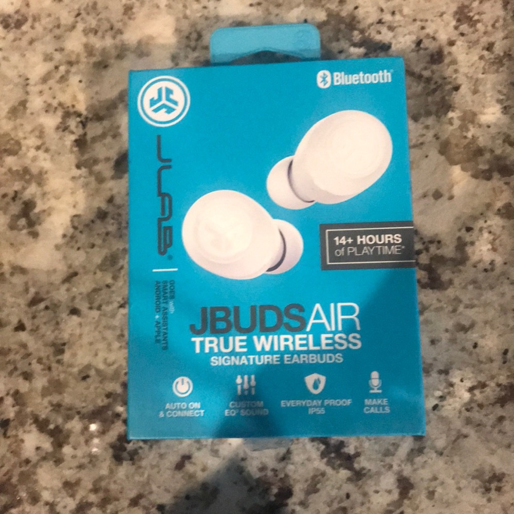 JbudsAir wireless headphones.